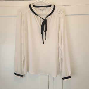 LOFT Tie Blouse